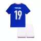 Günstige Frankreich Fofana 19 Kindertrikot Heim EURO 2024 Kurzarm