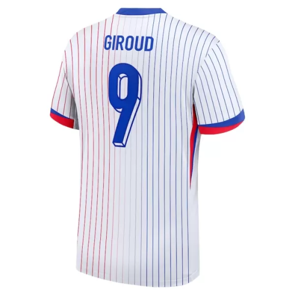 Günstige Frankreich Giroud 9 Herrentrikot Auswärts EURO 2024 Kurzarm