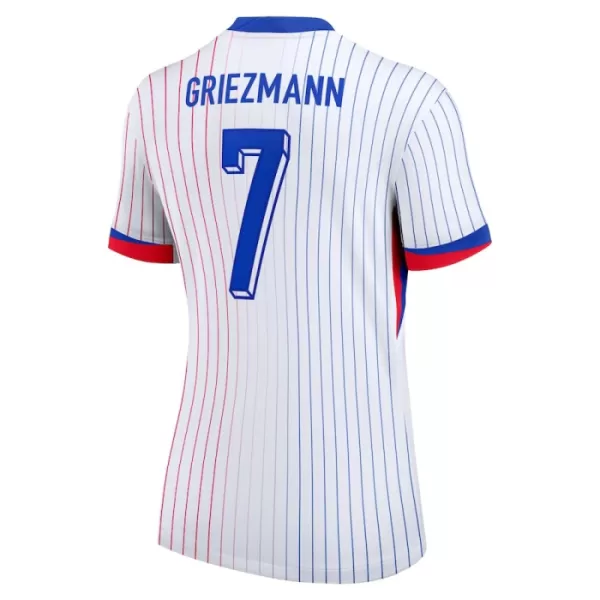 Günstige Frankreich Griezmann 7 Damentrikot Auswärts EURO 2024 Kurzarm