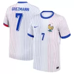Günstige Frankreich Griezmann 7 Herrentrikot Auswärts EURO 2024 Kurzarm