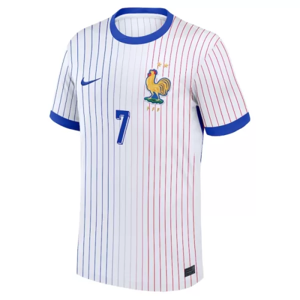 Günstige Frankreich Griezmann 7 Herrentrikot Auswärts EURO 2024 Kurzarm