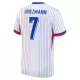 Günstige Frankreich Griezmann 7 Herrentrikot Auswärts EURO 2024 Kurzarm