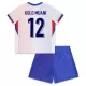 Günstige Frankreich Kolo Muani 12 Kindertrikot Auswärts EURO 2024 Kurzarm