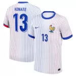 Günstige Frankreich Konate 13 Herrentrikot Auswärts EURO 2024 Kurzarm