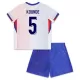 Günstige Frankreich Kounde 5 Kindertrikot Auswärts EURO 2024 Kurzarm