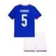 Günstige Frankreich Kounde 5 Kindertrikot Heim EURO 2024 Kurzarm