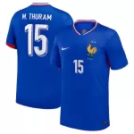 Günstige Frankreich M. Thuram 15 Herrentrikot Heim EURO 2024 Kurzarm