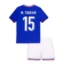 Günstige Frankreich M. Thuram 15 Kindertrikot Heim EURO 2024 Kurzarm