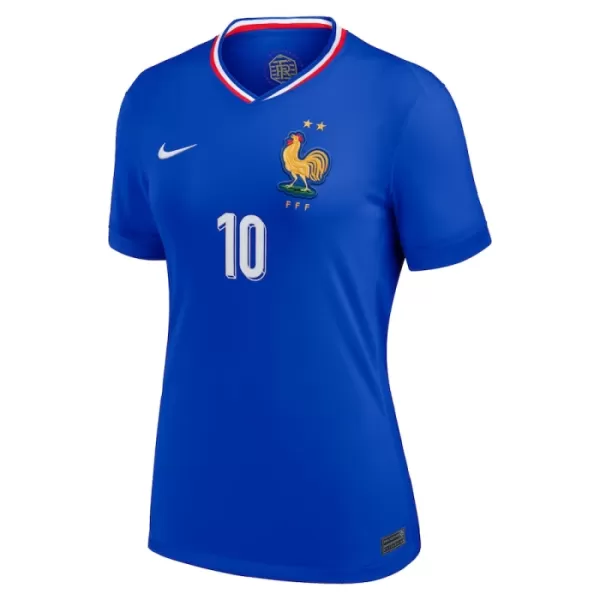 Günstige Frankreich Mbappé 10 Damentrikot Heim EURO 2024 Kurzarm
