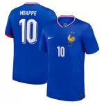 Günstige Frankreich Mbappé 10 Herrentrikot Heim EURO 2024 Kurzarm