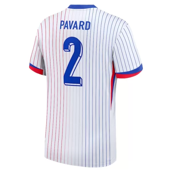 Günstige Frankreich Pavard 2 Herrentrikot Auswärts EURO 2024 Kurzarm