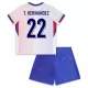 Günstige Frankreich T. Hernandez 22 Kindertrikot Auswärts EURO 2024 Kurzarm