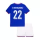 Günstige Frankreich T. Hernandez 22 Kindertrikot Heim EURO 2024 Kurzarm