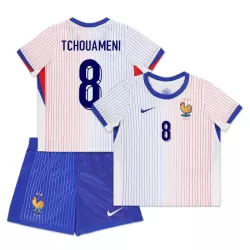 Günstige Frankreich Tchouameni 8 Kindertrikot Auswärts EURO 2024 Kurzarm Günstige Frankreich Tchouameni 8 Kindertrikot Auswärts EURO 2024 Kurzarm