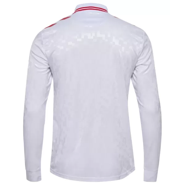 Günstige Dänemark Herrentrikot Auswärts EURO 2024 Langarm