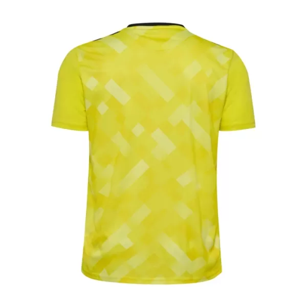 Günstige Dänemark Torwart Herrentrikot EURO 2024 Kurzarm Gelbe