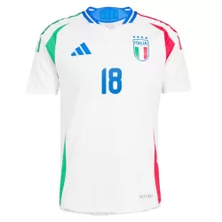 Günstige Italien Barella 18 Herrentrikot Auswärts EURO 2024 Kurzarm