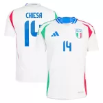 Günstige Italien Chiesa 14 Herrentrikot Auswärts EURO 2024 Kurzarm