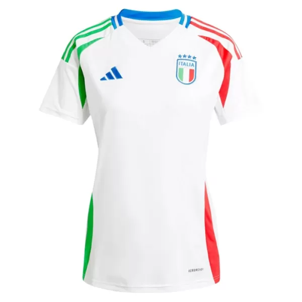 Günstige Italien Damentrikot Auswärts EURO 2024 Kurzarm