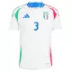 Günstige Italien DiMarco 3 Herrentrikot Auswärts EURO 2024 Kurzarm