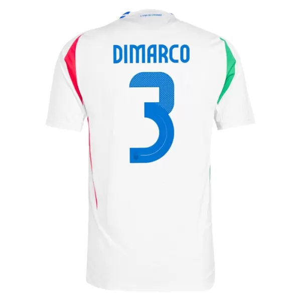 Günstige Italien DiMarco 3 Herrentrikot Auswärts EURO 2024 Kurzarm