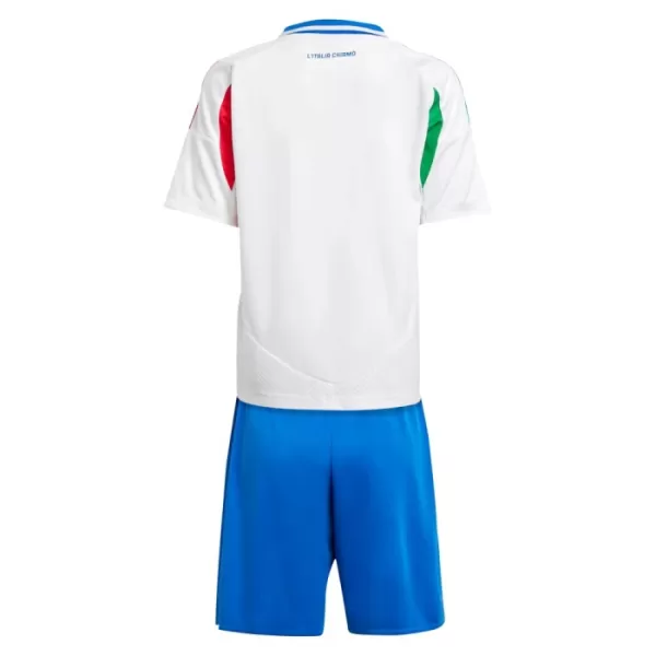Günstige Italien Kindertrikot Auswärts EURO 2024 Kurzarm