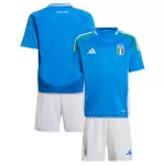 Günstige Italien Kindertrikot Heim EURO 2024 Kurzarm