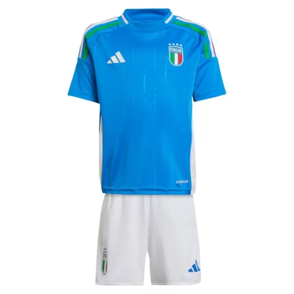 Günstige Italien Kindertrikot Heim EURO 2024 Kurzarm
