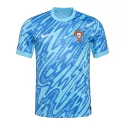 Günstige Portugal Torwart Herrentrikot EURO 2024 Kurzarm Blaue