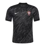 Günstige Portugal Torwart Herrentrikot EURO 2024 Kurzarm Schwarze