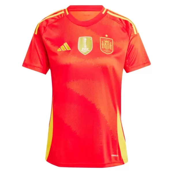 Günstige Spanien Damentrikot Heim EURO 2024 Kurzarm