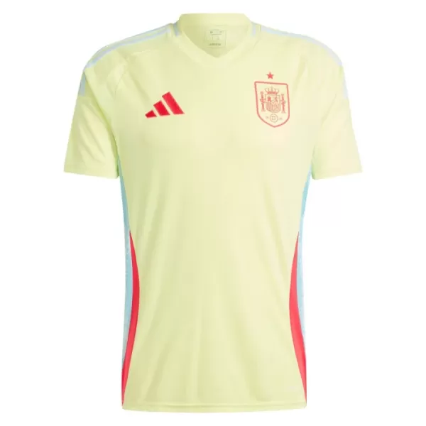 Günstige Spanien Herrentrikot Auswärts EURO 2024 Kurzarm