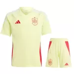 Günstige Spanien Kindertrikot Auswärts EURO 2024 Kurzarm