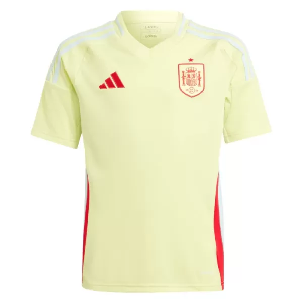 Günstige Spanien Kindertrikot Auswärts EURO 2024 Kurzarm