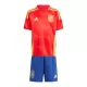 Günstige Spanien Kindertrikot Heim EURO 2024 Kurzarm