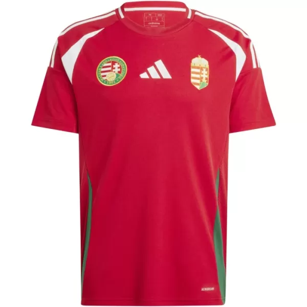 Günstige Ungarn Herrentrikot Heim EURO 2024 Kurzarm