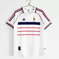 Günstige Frankreich Herrentrikot Auswärts Retro 1998 Kurzarm