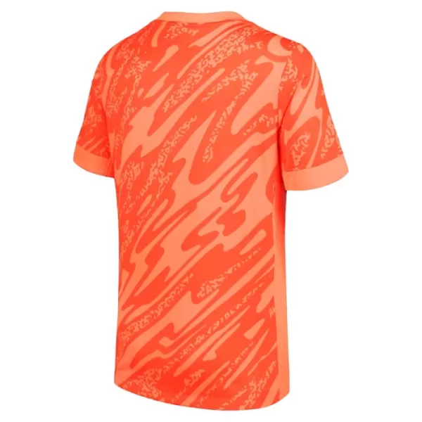 Günstige England Torwart Herrentrikot EURO 2024 Kurzarm Orange