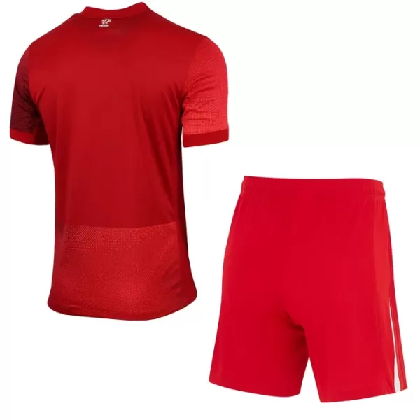 Günstige Polen Kindertrikot Auswärts EURO 2024 Kurzarm