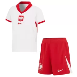 Günstige Polen Kindertrikot Heim EURO 2024 Kurzarm