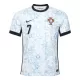 Günstige Portugal Ronaldo 7 Kindertrikot Auswärts EURO 2024 Kurzarm