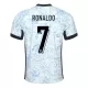 Günstige Portugal Ronaldo 7 Kindertrikot Auswärts EURO 2024 Kurzarm