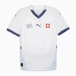 Günstige Schweiz Herrentrikot Auswärts EURO 2024 Kurzarm Günstige Schweiz Herrentrikot Auswärts EURO 2024 Kurzarm