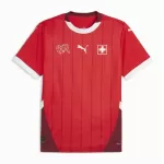 Günstige Schweiz Herrentrikot Heim EURO 2024 Kurzarm