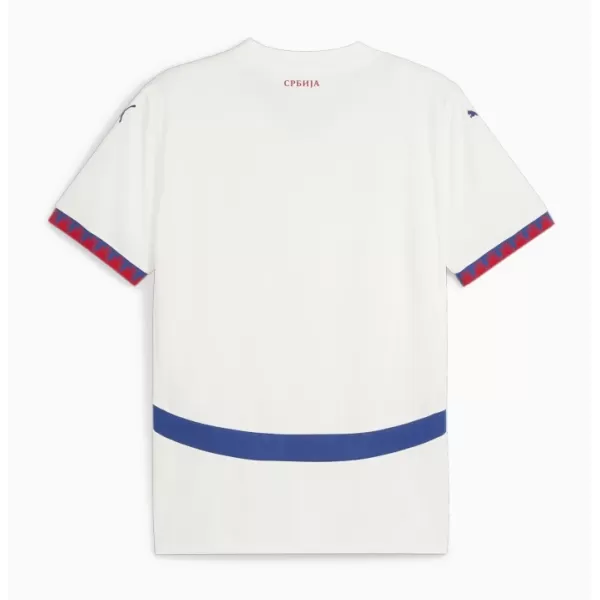 Günstige Serbien Herrentrikot Auswärts EURO 2024 Kurzarm