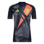 Günstige Spanien Torwart Herrentrikot EURO 2024 Kurzarm Schwarze
