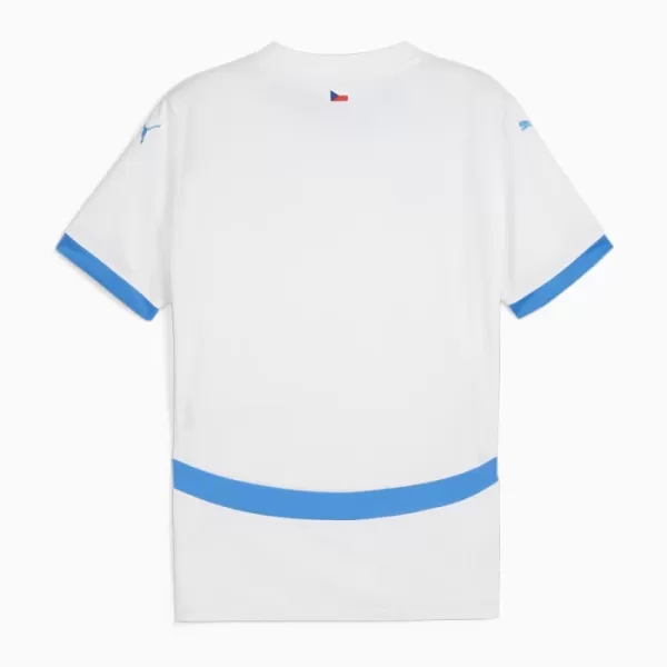 Günstige Tschechische Republik Herrentrikot Auswärts EURO 2024 Kurzarm