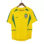 Günstige Brasilien 2002-2003 Herrentrikot Heim Retro Kurzarm