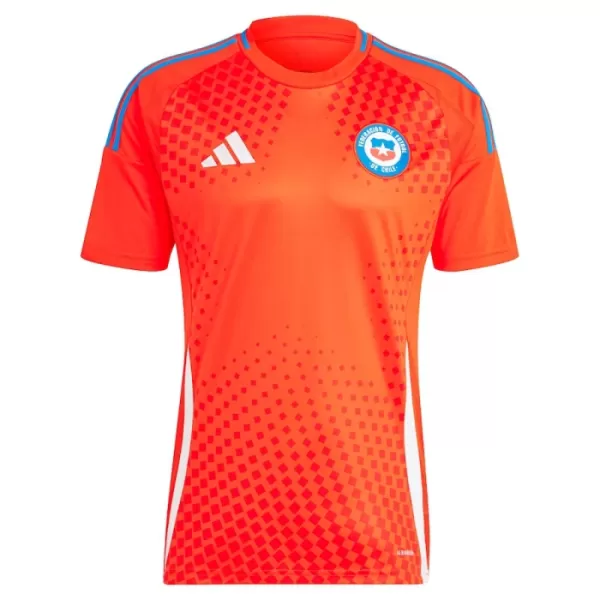 Günstige Chile Kindertrikot Heim 2024 Kurzarm