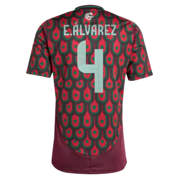 Günstige Mexiko Edson Alvarez 4 Herrentrikot Heim 2024 Kurzarm